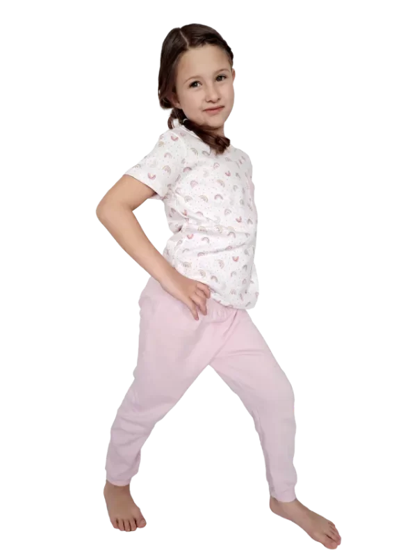 Producto - Pijama 2 prendas 100 Porciento algodón Arcoíris - Manga Corta