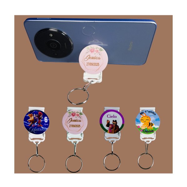 Producto - 25 unidades Llaveros souvenirs porta celular