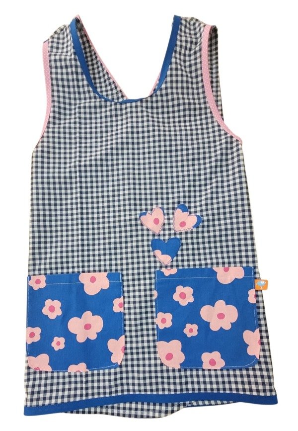 Producto - Flower pop azul cuadrillé