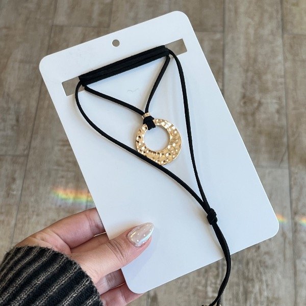 Producto - Chocker dije redondo dorado