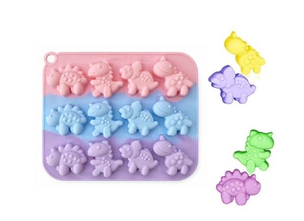 Producto - MOLDE SILICONA x12 DINOSAURIOS