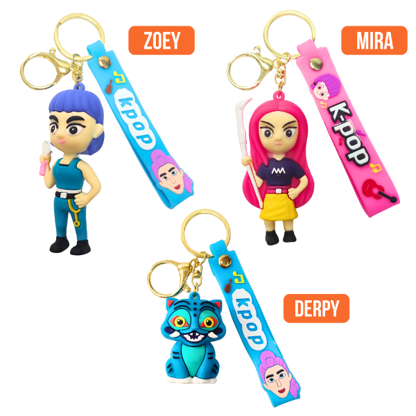 Producto - Llaveros de Goma GUERRERAS K-POP