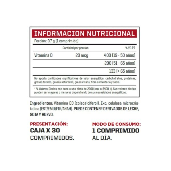 Producto - Vitamina D Natuliv - 1