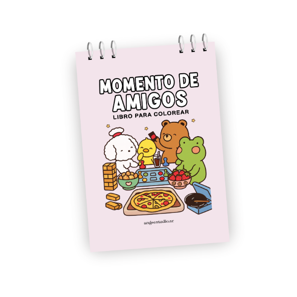 Producto - Libro para colorear Momento de Amigos x 45 paginas