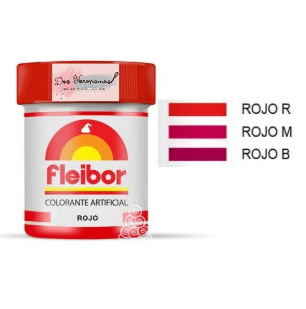 Producto - Colorante en pasta Fleibor Rojo