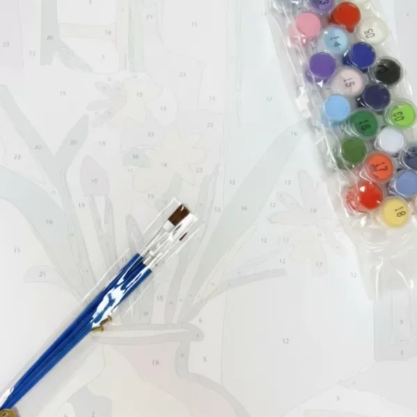 Producto - PINTANDO CON NÚMEROS - Jarrón con flores - 3
