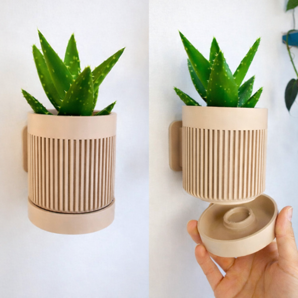 Producto - Maceta de pared mod 01 - Impresa en 3D