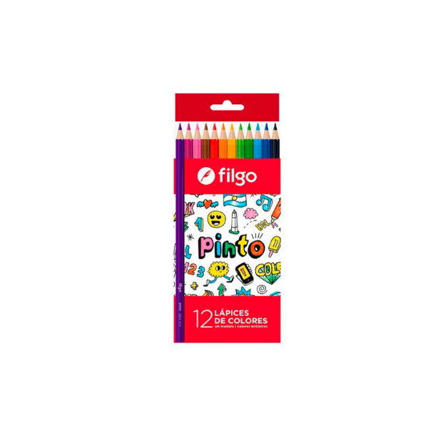 Producto - LAPICES DE COLORES FILGO PINTO x12 LARGOS