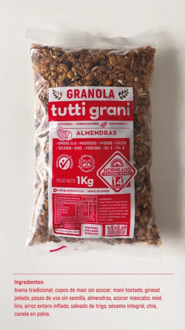 Producto - Granola Tutti Grani con Almendras x 1 KG. - 0
