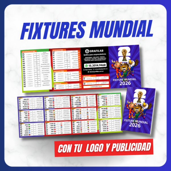 Producto - FIXTURES MUNDIAL 2026 IMPRESOS