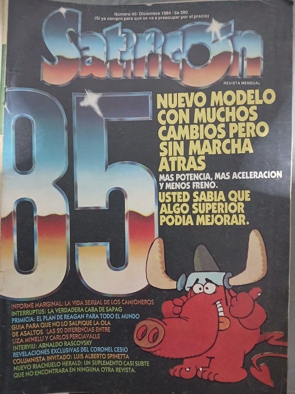 Producto - REVISTA SATIRICON N 40