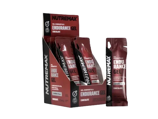 Producto - Caja Endurance gel amino con cafeina Nutremax 12 unidades