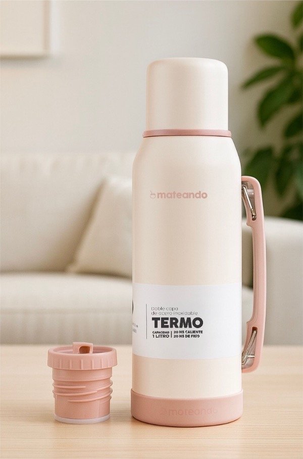 Producto - TERMO MATEANDO CLASSIC 1LT. - ROSA QUARTZ