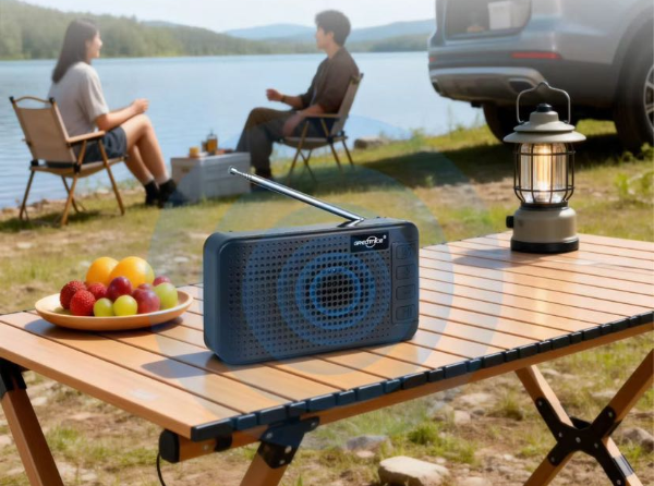 Producto - Radio Fm bluetooth con panel solar GTS 2543