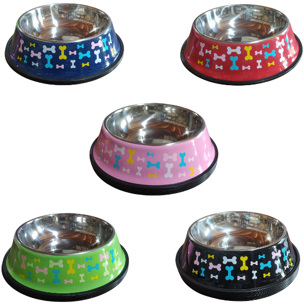 Producto - Comedero para perros grandes en colores y estampados base 29 cm - 1