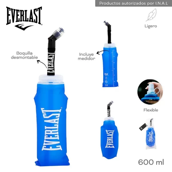 Producto - Botella Plegabe Everlast 30538 Azul 600 ml