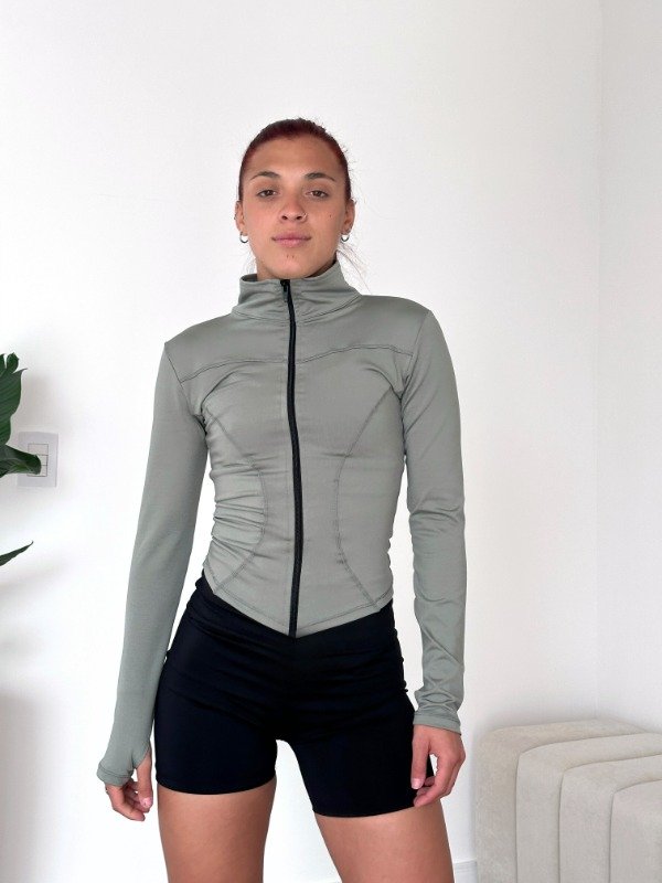 Producto - campera corset verde oliva