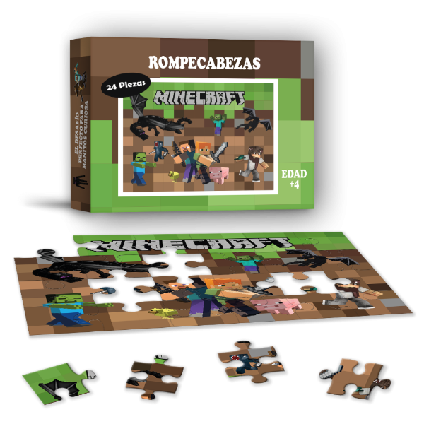 Producto - Rompecabezas 24 piezas Minecraft jgo 1