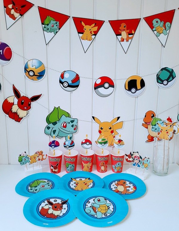 Producto - Pokemon Cotillón Kit Cumpleaños Completo - 0
