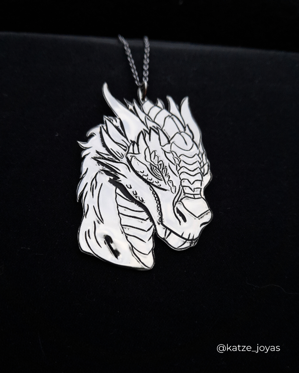 Producto - Dije "Dragón I" - cincelado