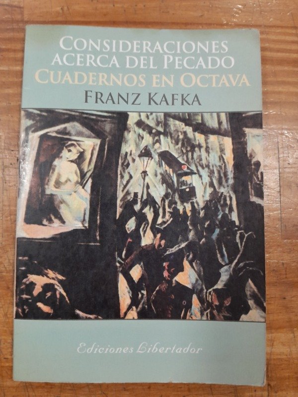 Producto - Consideraciones acerca del pecado Cuadernos en octava - Franz Kafka