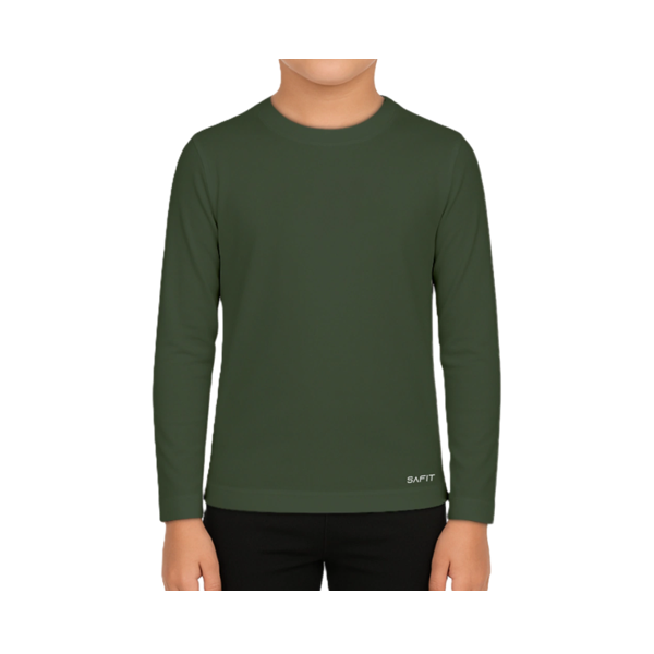 Producto - Remera NIÑO Safit UV50+ Cuello Redondo Verde