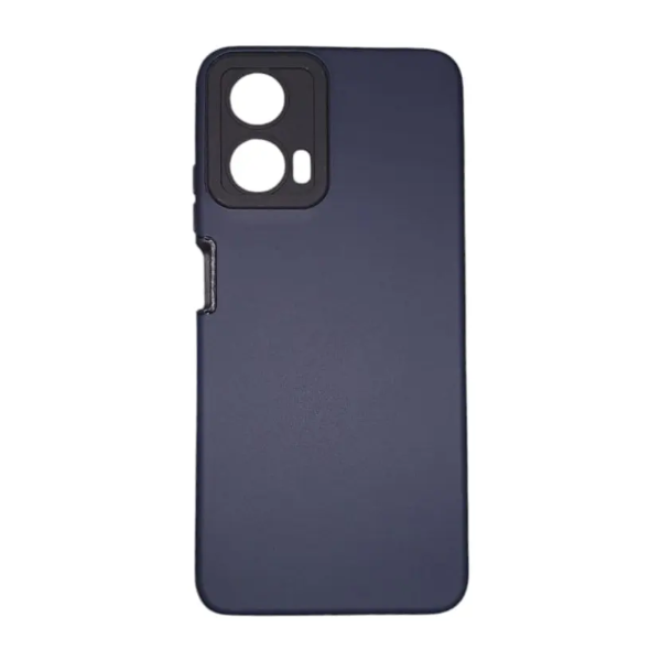 Producto - Funda TPU revestida con Silicona - Color Azul - Motorola E14 - Glazz
