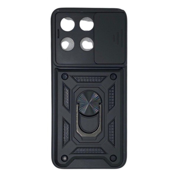 Producto - Funda Reforzada Con Tapa Camara y Anillo Para Motorola Edge 70 Fusion Negro