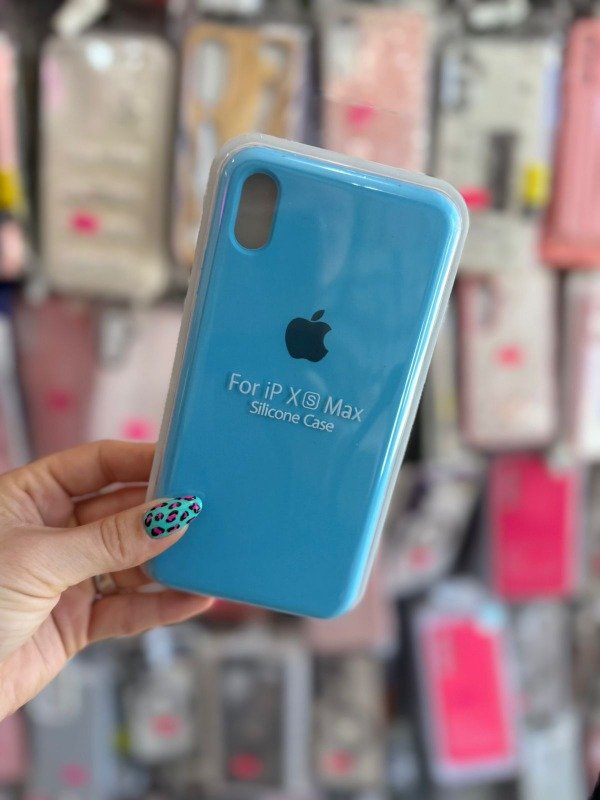 Producto - Silicone Case Iphone XS MAX celeste