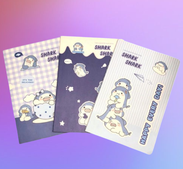 Producto - Cuaderno cosido A5 tiburones kawaii