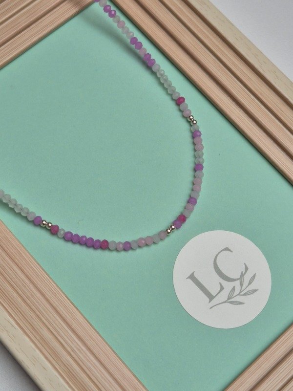 Producto - Collar Piedras Violetas Plata