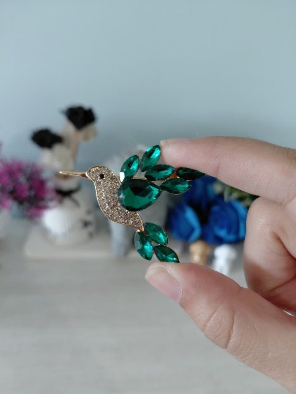 Producto - Pin metalizado - Pájaro verde