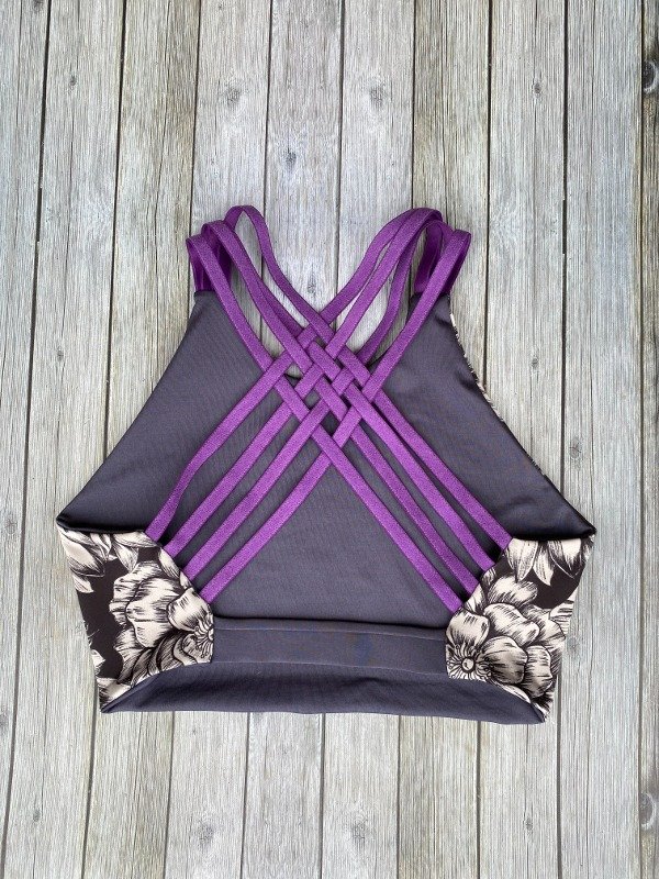 Top casiopea reversible colección flor ceniza — imagen 5