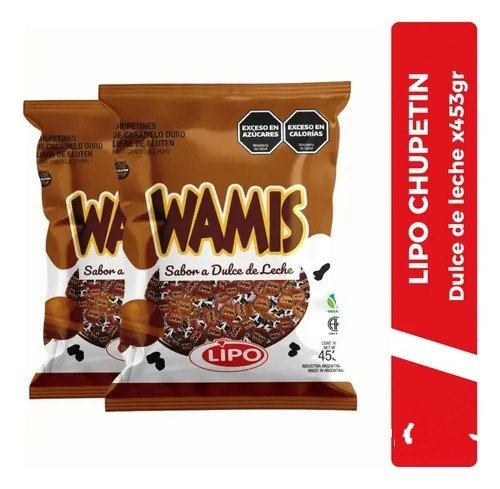 Producto - Lipo Chupetín Wamis Dulce de Leche x 50