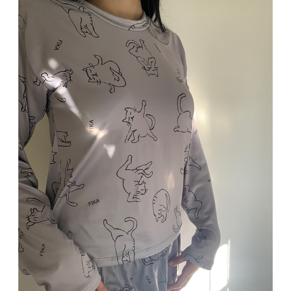 Producto - Camiseta gatos gris