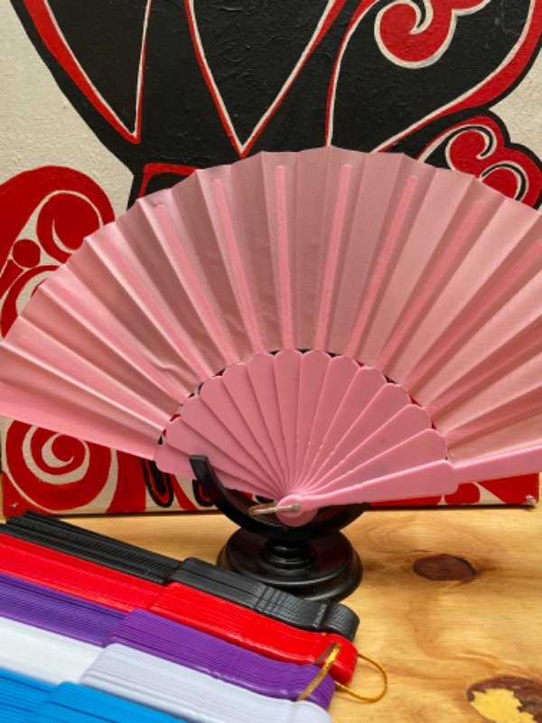 Producto - Abanico fantasía opaco rosa