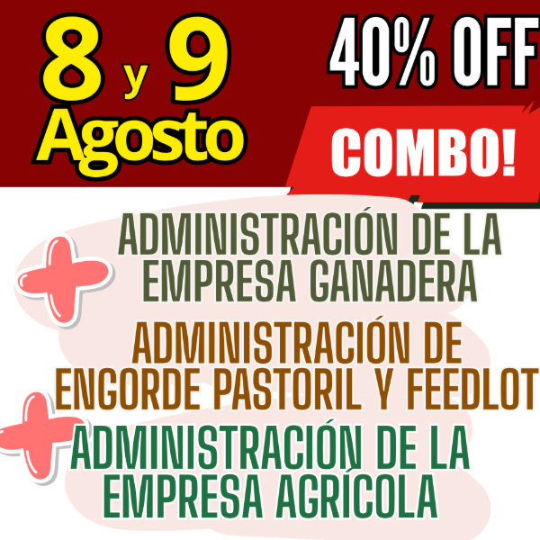 Producto - COMBO 3 CURSOS: Admin Ganadera + Engorde Pastoril y Feedlot + Admin Agrícola - 0