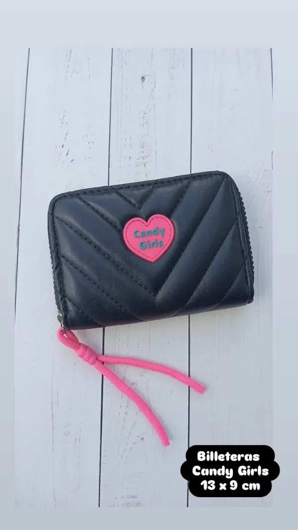Producto - BILLETERA CANDY GIRLS NEGRA