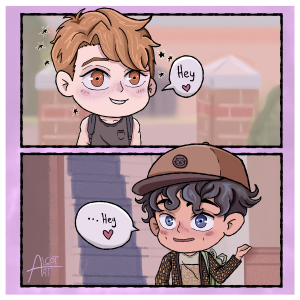 Producto - Print - Heartstopper - Charlie y Nick "Hi"