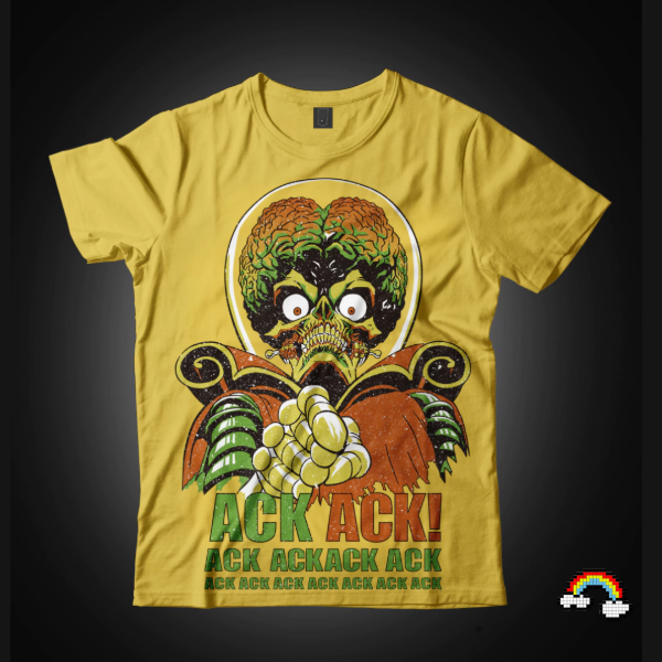 Producto - REMERA DE ADULTOS MANGA CORTA MARS ATTACK T.XXXL