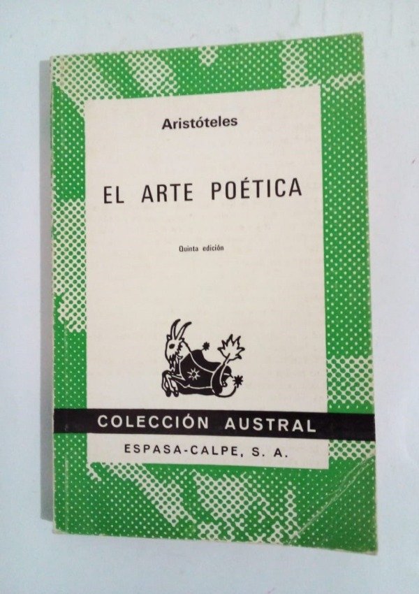 Producto - El arte poética - Aristóteles - Espasa Calpe 1976