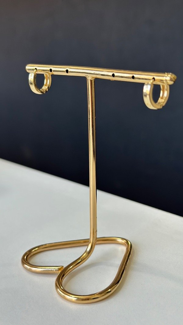 Producto - Argollas Sandra M 1,2cm laminado en oro 18k