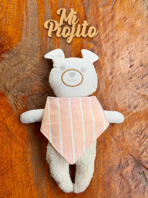 Producto - Babero Bandana Rayas Rosa