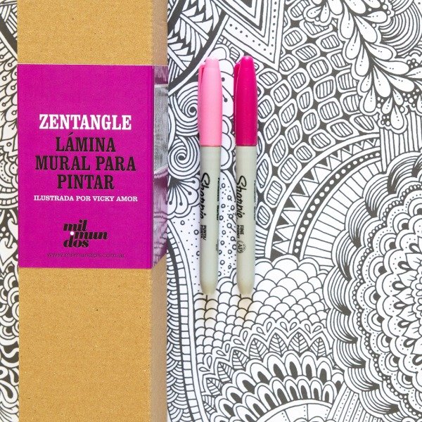 Producto - Lamina Mural Zentangle
