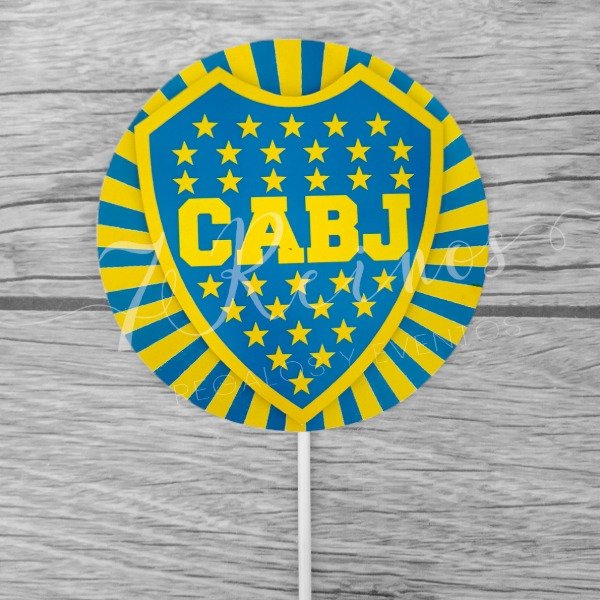 Producto - TOPPER 3D BOCA JUNIORS X UNIDAD