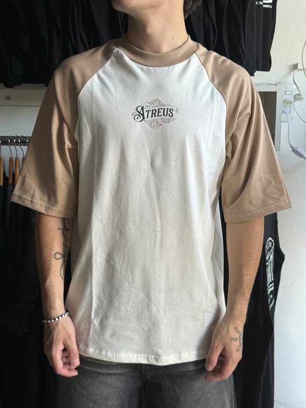 Producto - Remera Oversize Blanco-Beige