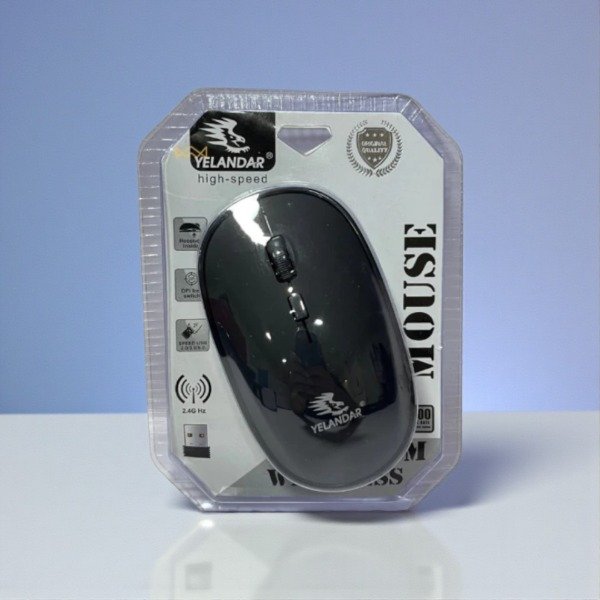 Producto - MOUSE INALAMBRICO YELANAR BLANCO/NEGRO