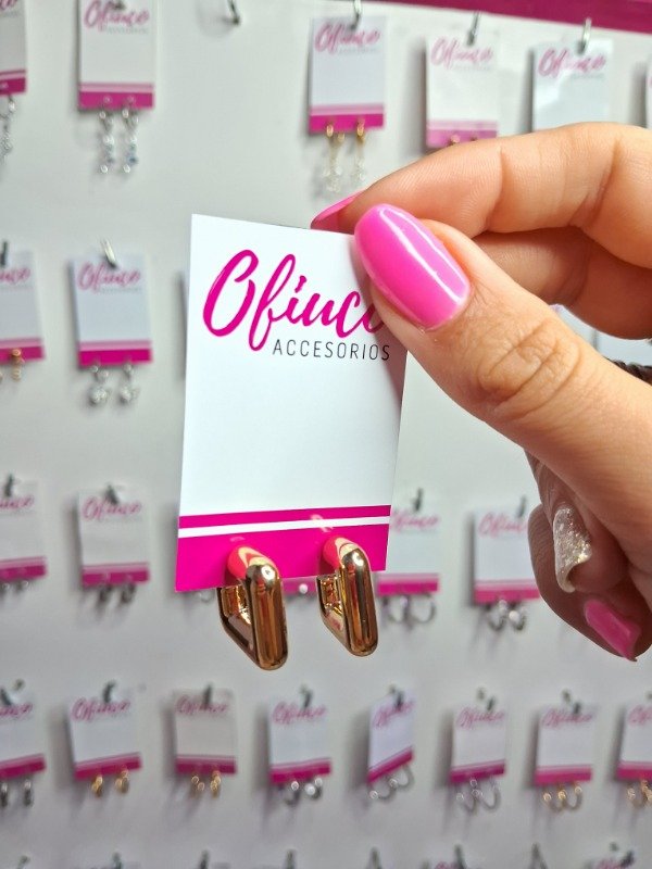 Producto - Aros chunky cuadrados D