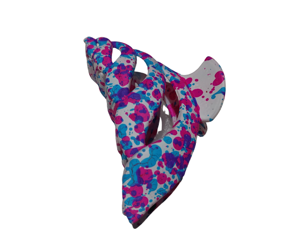 Producto - Broche Para Pelo Forma Delfin Marmolado mediano 9x5 cm Para Mujer X Unidad - 5