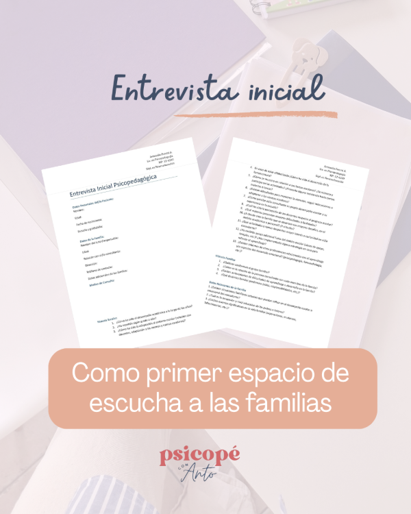 Producto - Modelo Entrevista Inicial y Consentimiento Informado
